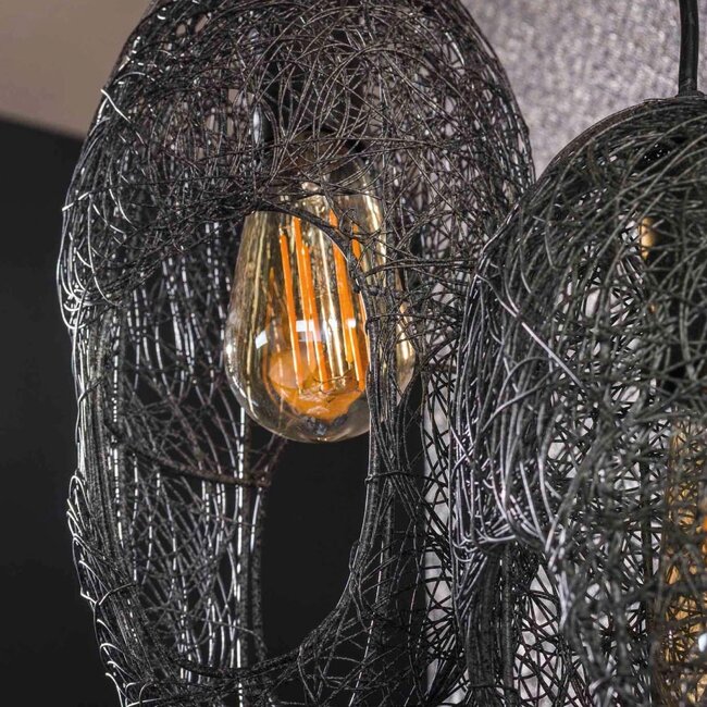 HELDR! Hanglamp Orino 5L - Zwart