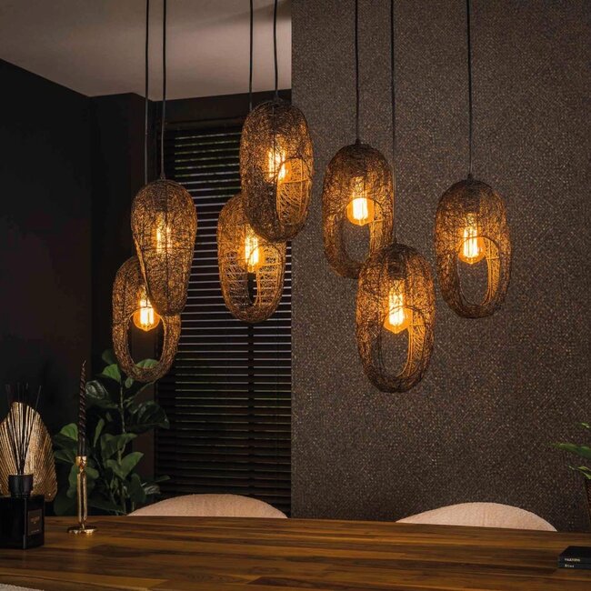 HELDR! Hanglamp Orino 7L - Zwart