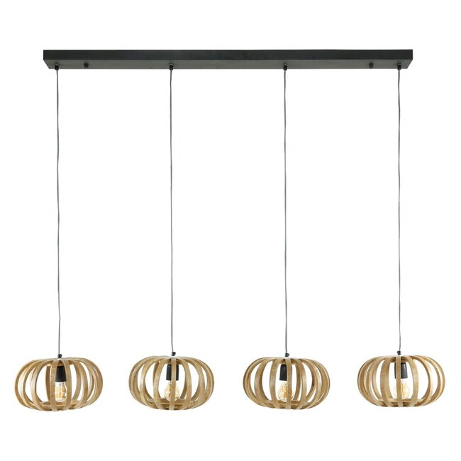 HELDR! Hanglamp Urda 4L - Mango Hout