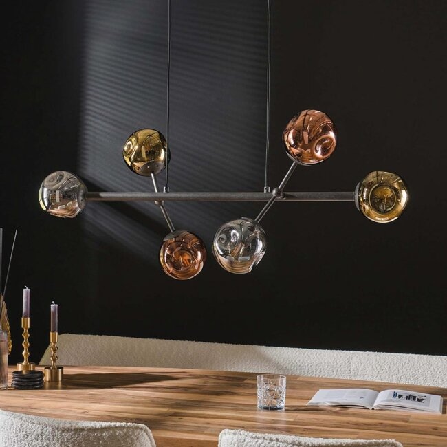 HELDR! Hanglamp Zara II 6L - Multicolor