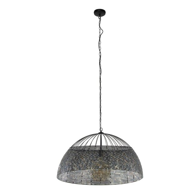 HELDR! Hanglamp Selci Ø80cm - Zwart/Bruin