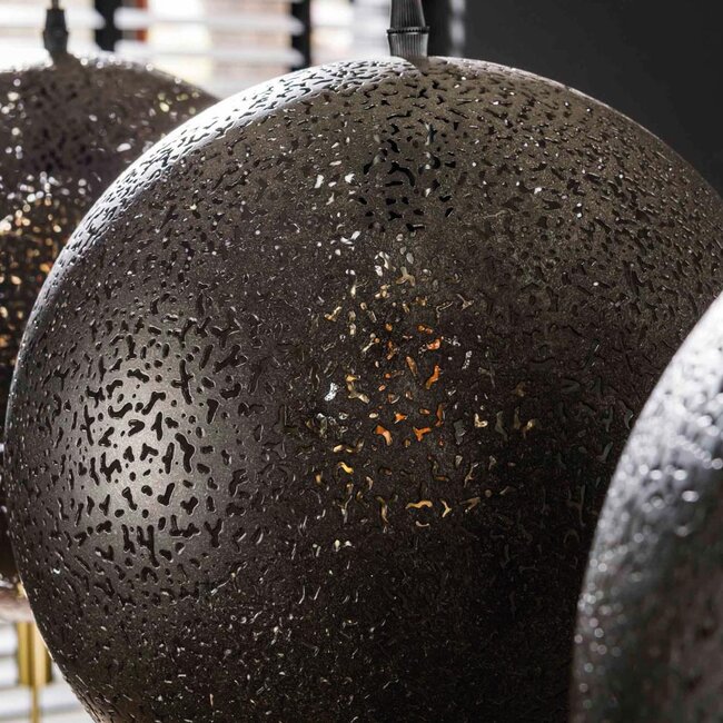 HELDR! Hanglamp Domi 3L - Zwart