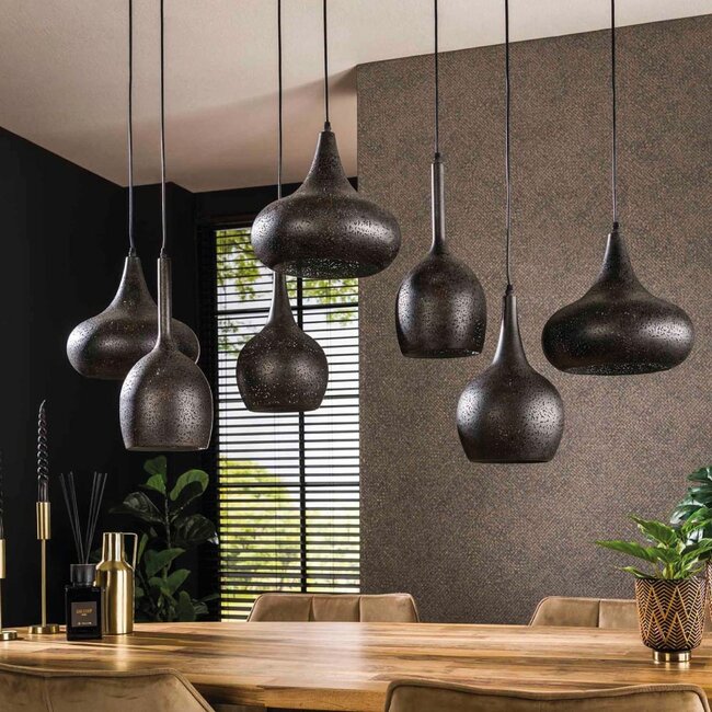 HELDR! Hanglamp Vuela 7L - Zwart