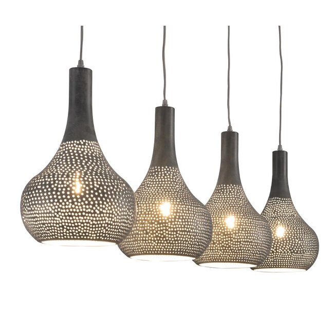 HELDR! Hanglamp Viano 4L - Grijs