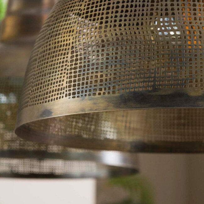 HELDR! Hanglamp Aturo 2L - Antiek Brons