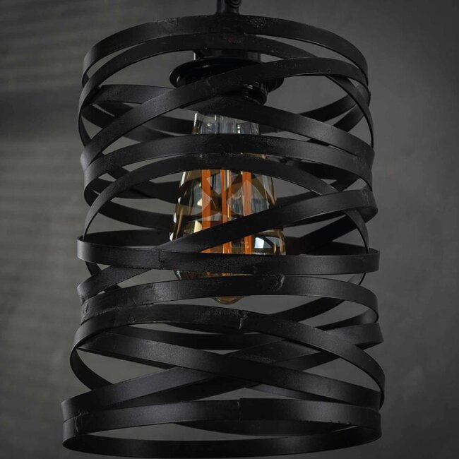 HELDR! Hanglamp Giona 7L - Zwart