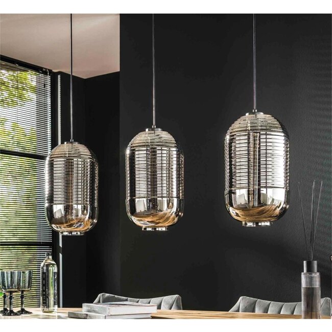 HELDR! Hanglamp Alora 3L - Chroom