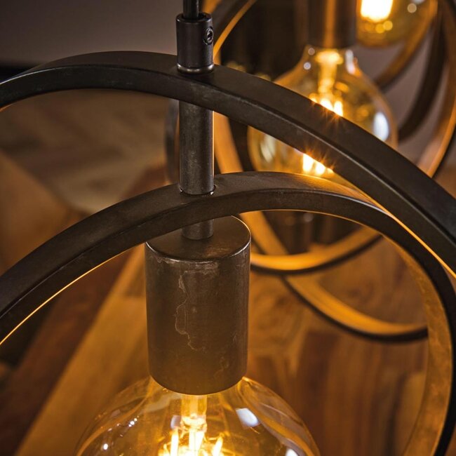 HELDR! Hanglamp Riola II 3L - Charcoal