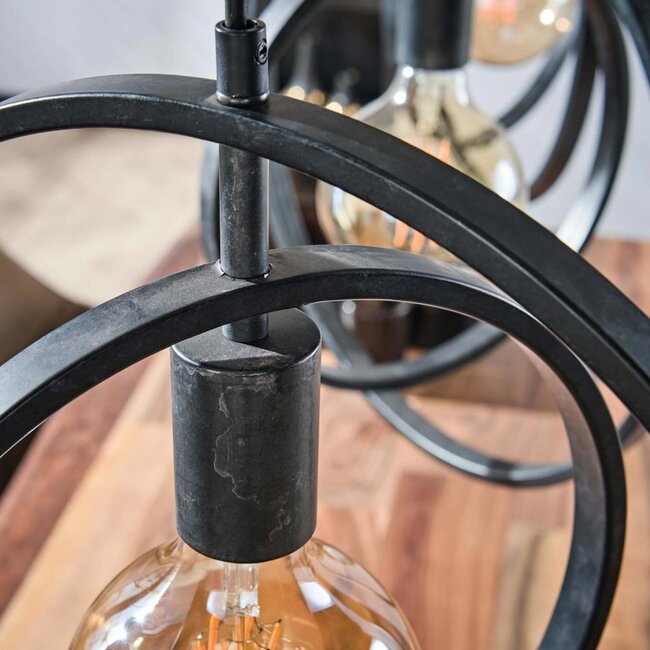 HELDR! Hanglamp Riola II 3L - Charcoal