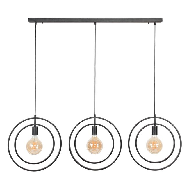 HELDR! Hanglamp Riola II 3L - Charcoal