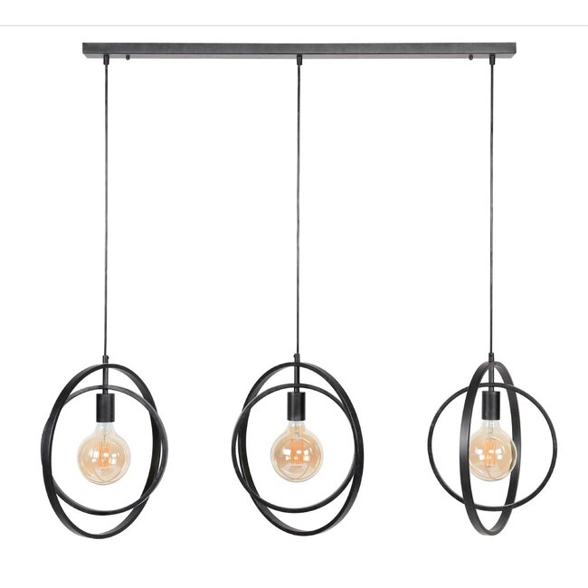HELDR! Hanglamp Riola II 3L - Charcoal