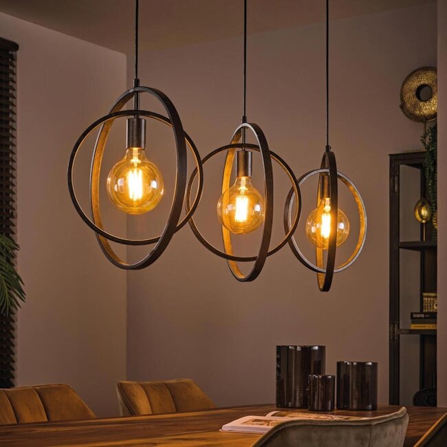 HELDR! Hanglamp Riola II 3L - Charcoal