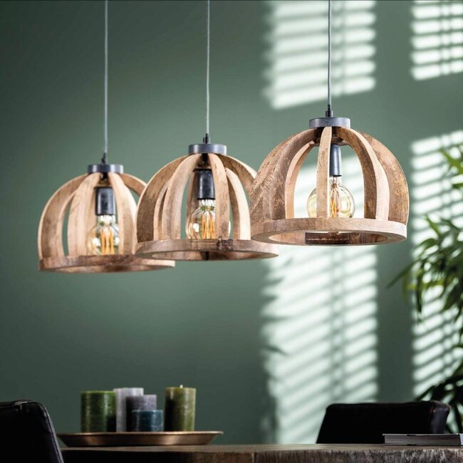 HELDR! Hanglamp Icaro 3L - Mango Hout