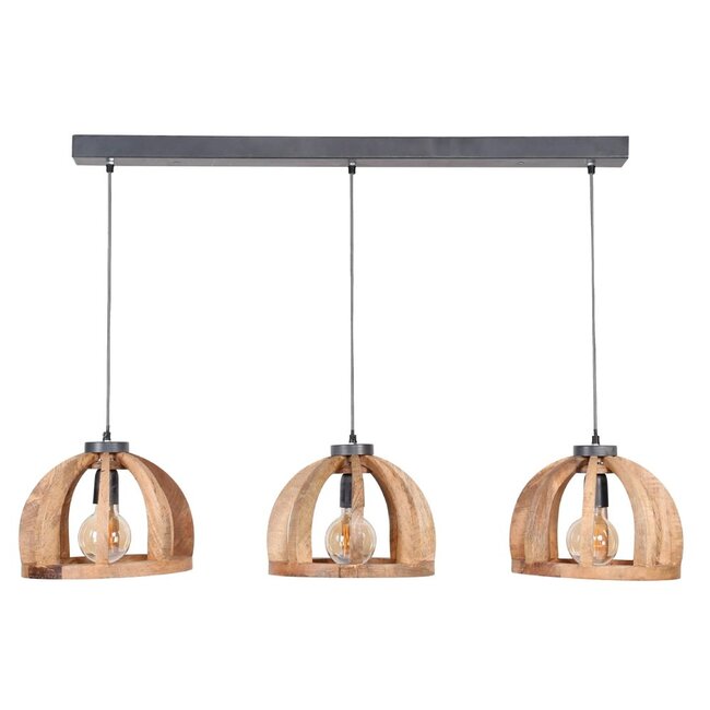 HELDR! Hanglamp Icaro 3L - Mango Hout