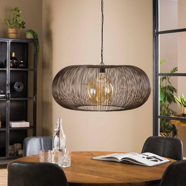 HELDR! Hanglamp Pioli - Zwart/Koper