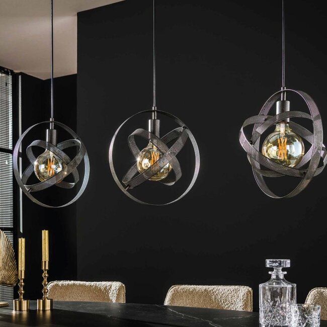 HELDR! Hanglamp Adino 3L - Zwart