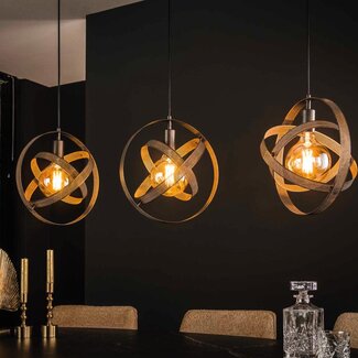 HELDR! Hanglamp Adino 3L - Zwart