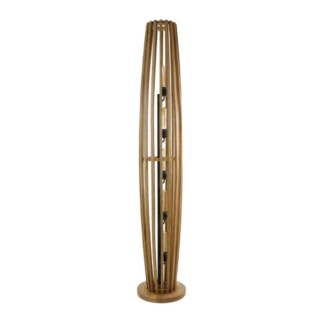 HELDR! Vloerlamp Oliva 5L - Mango Hout