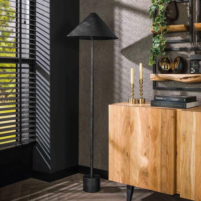 HELDR! Vloerlamp Leandro - Zwart