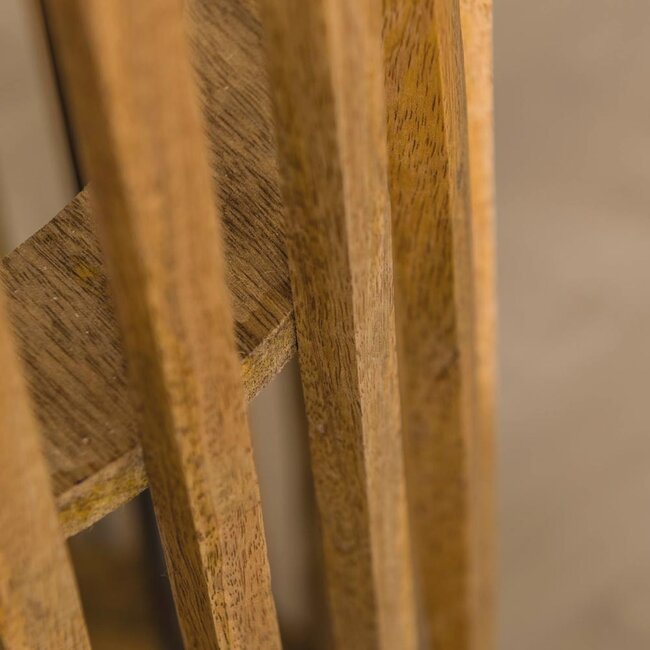 HELDR! Vloerlamp Ovara 3L - Mango Hout