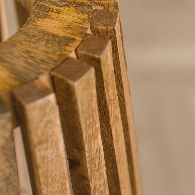 HELDR! Vloerlamp Ovara 3L - Mango Hout