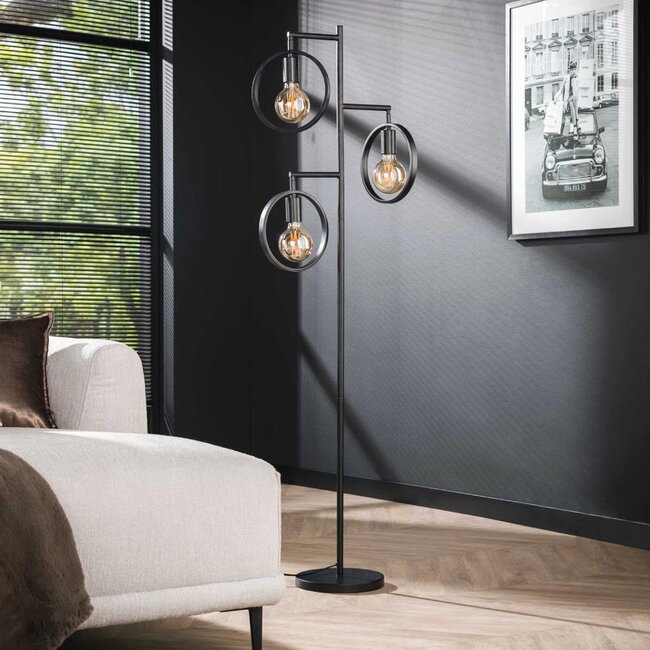 HELDR! Vloerlamp Multo 3L - Charcoal