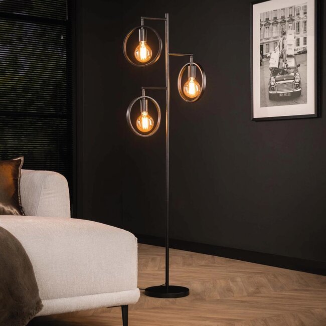 HELDR! Vloerlamp Multo 3L - Charcoal