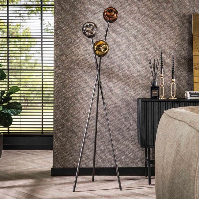 HELDR! Vloerlamp Zara 3L Ø15cm - Multicolor