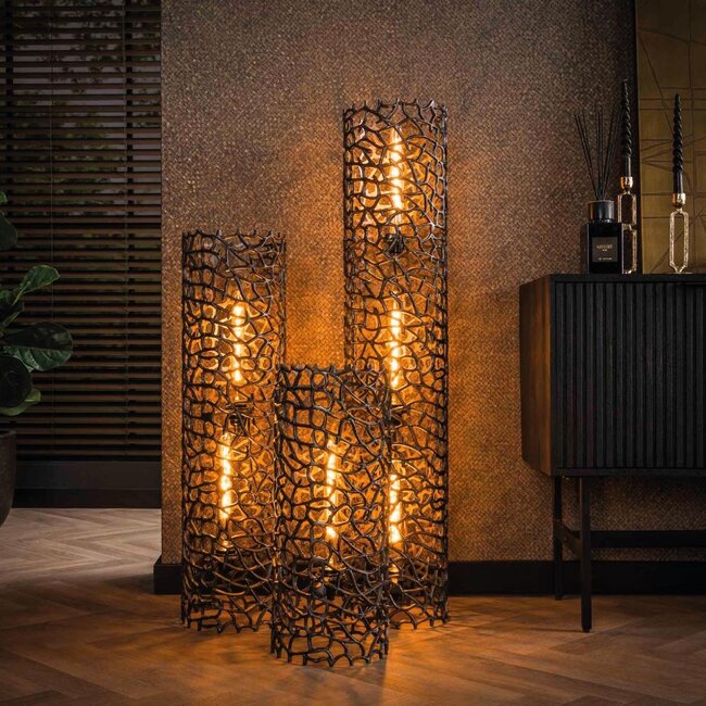 HELDR! Vloerlamp Tripoli Ø25cm Large - Zwart