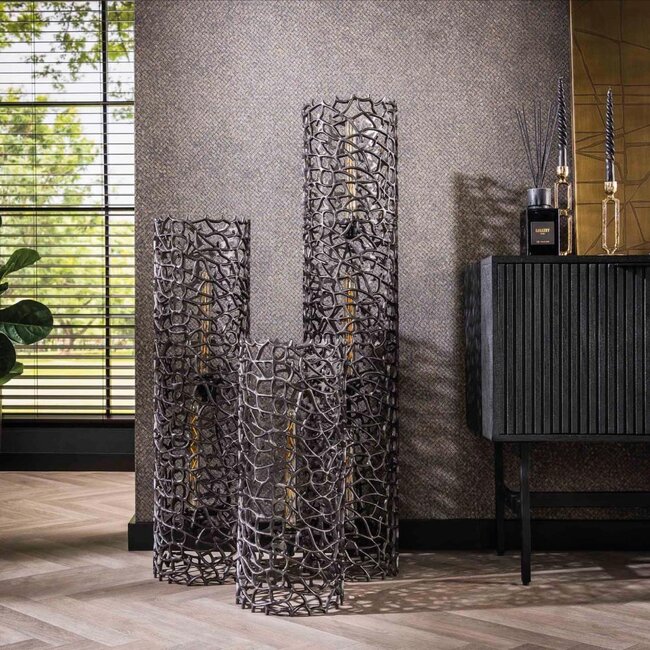 HELDR! Vloerlamp Tripoli Ø25cm Large - Zwart