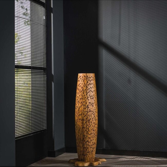 HELDR! Vloerlamp Vizano - Teakhout