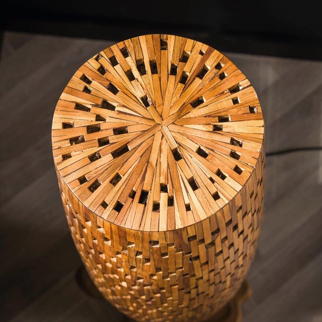 HELDR! Vloerlamp Vizano Large - Teakhout