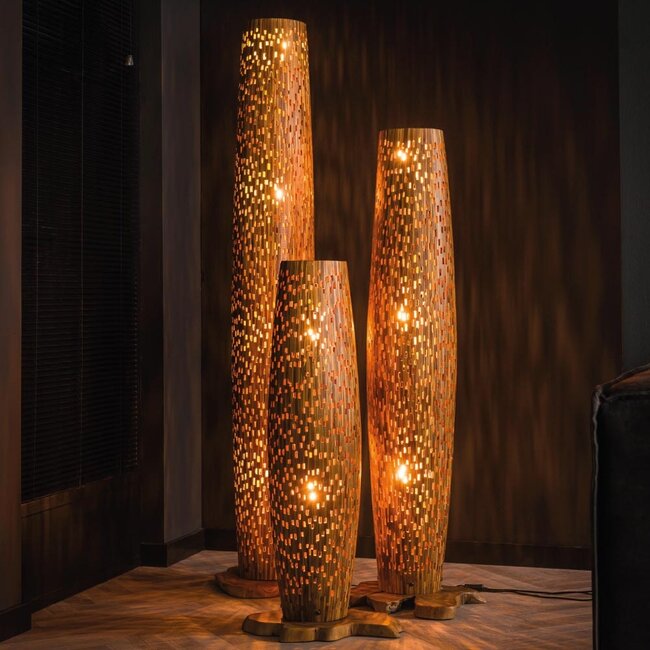 HELDR! Vloerlamp Vizano Large - Teakhout