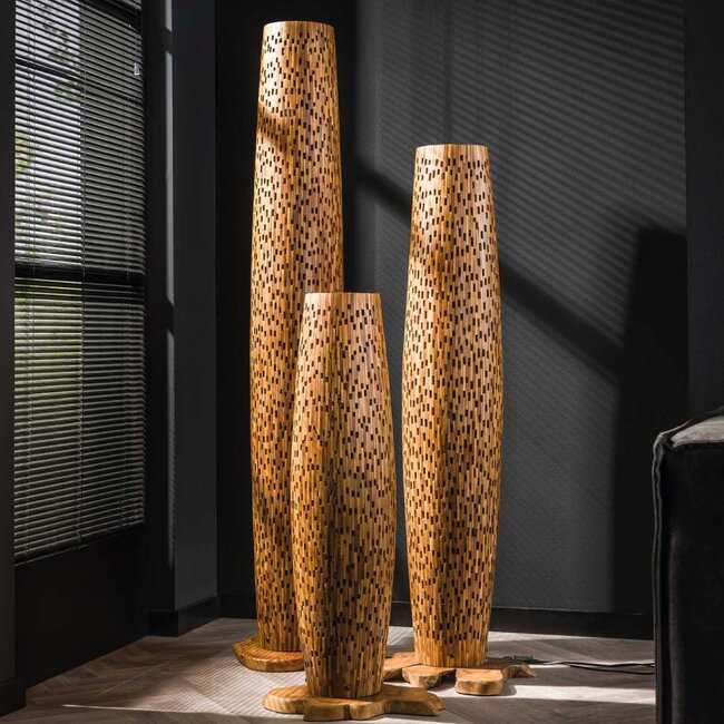 HELDR! Vloerlamp Vizano Large - Teakhout