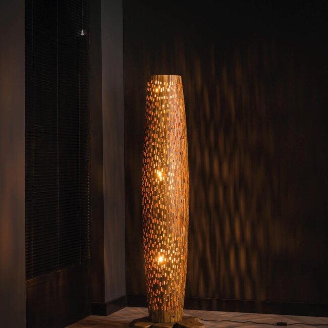 HELDR! Vloerlamp Vizano Large - Teakhout