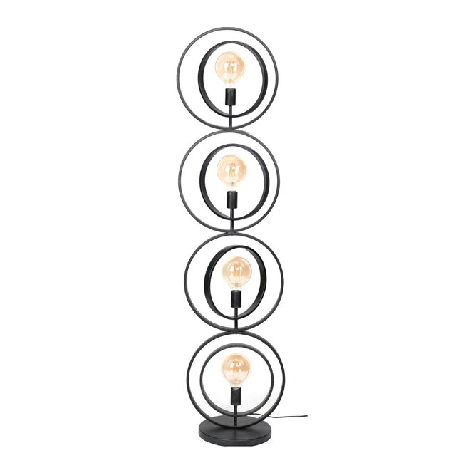 HELDR! Vloerlamp Riola 4L - Charcoal