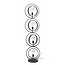 HELDR! Vloerlamp Riola 4L - Charcoal