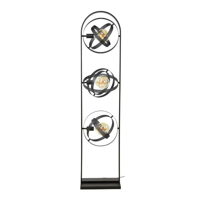 HELDR! Vloerlamp Adino 3L - Zwart