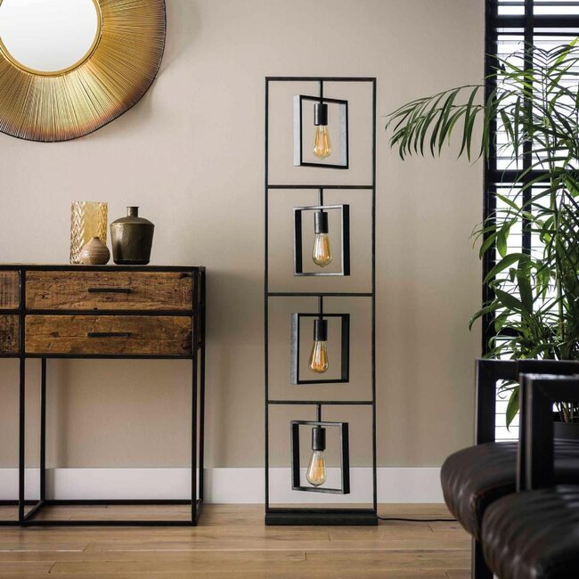 HELDR! Vloerlamp Nueva 4L - Charcoal