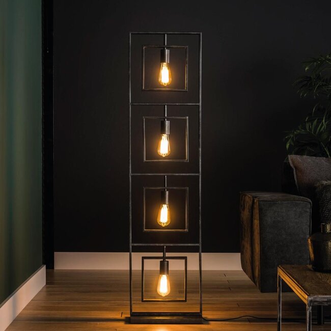 HELDR! Vloerlamp Nueva 4L - Charcoal
