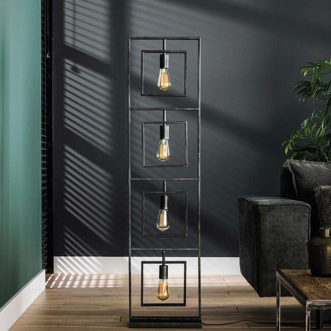 HELDR! Vloerlamp Nueva 4L - Charcoal