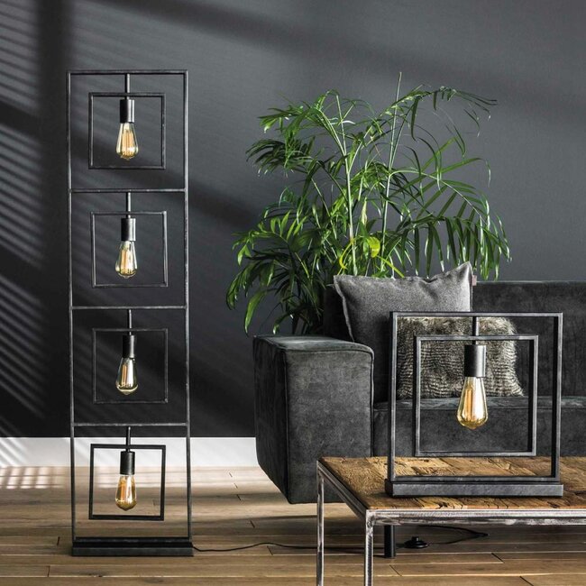 HELDR! Vloerlamp Nueva 4L - Charcoal