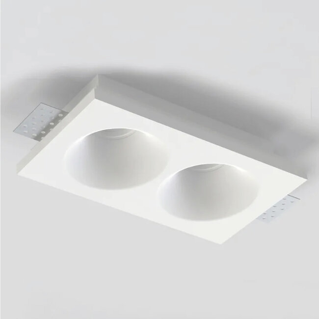 Lighting Collection Inbouwspot Rome 2L - Wit - Verpakkingschade
