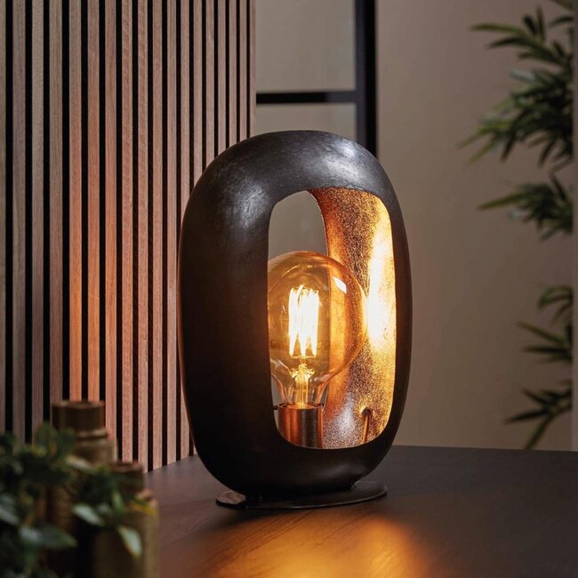 HELDR! Tafellamp Zuco 1L Large - Zwart