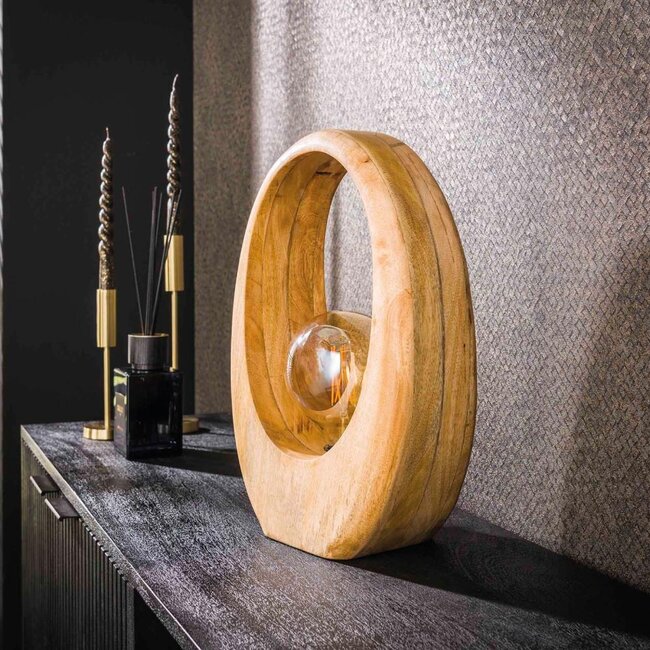 HELDR! Tafellamp Pico 1L Large - Mango Hout