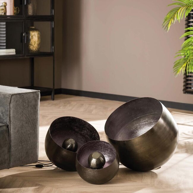 HELDR! Tafellamp Bagi Ø36cm 1L - Zwart