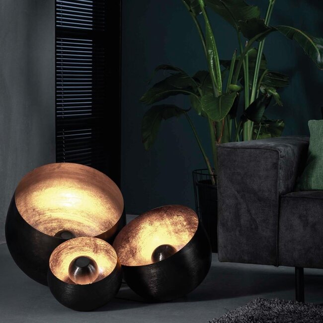 HELDR! Tafellamp Bagi Ø50cm 1L - Zwart