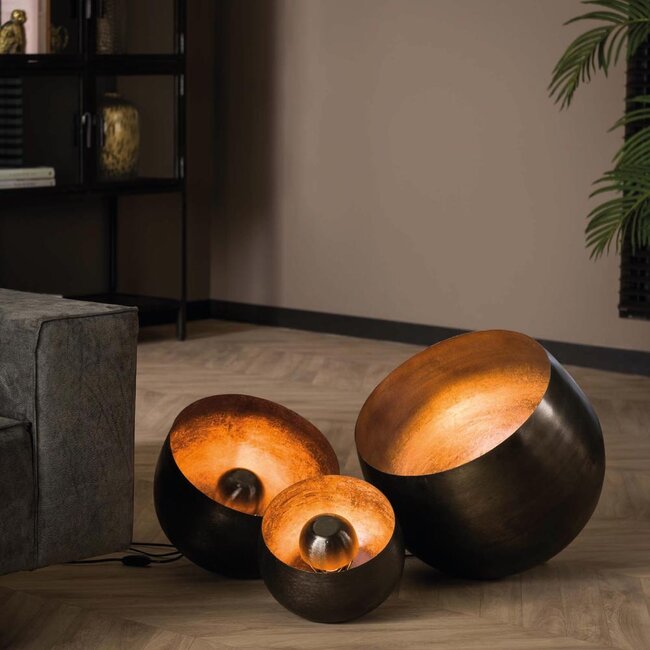 HELDR! Tafellamp Bagi Ø50cm 1L - Zwart