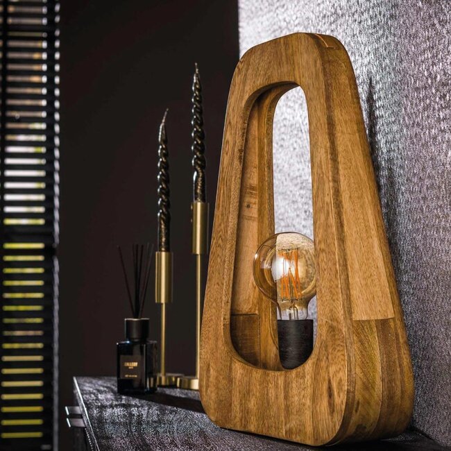 HELDR! Tafellamp Siro 1L - Mango Hout