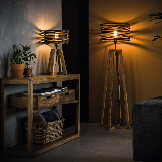 HELDR! Tafellamp Giona 1L - Zwart